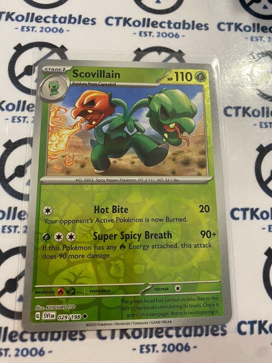 Scovillain Reverse Holo #029/198 2023 Scarlet & Violet Pokémon TCG