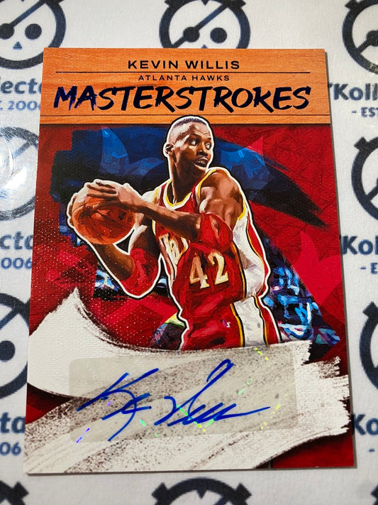 2022-23 NBA Court Kings Kevin Willis Masterstrokes Auto #16/25 Hawks