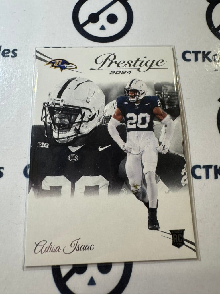 2024 NFL Prestige Rookie Card #341 Adisa Isaac Baltimore Ravens