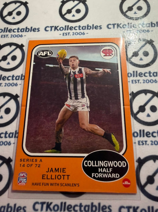 2026 Teamcoach AFL Scanlens Die-Cut Jamie Elliott 14 of 72 Magpies