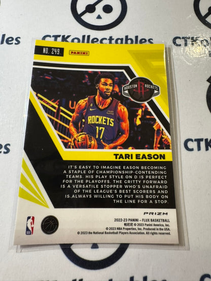 2022-23 Panini NBA Flux Tari Eason Silver Prizm rookie RC #249 Rockets