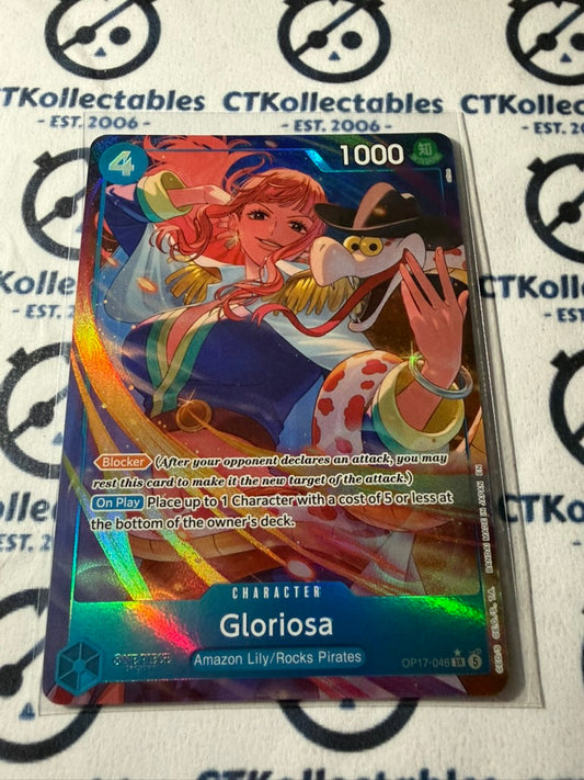 Gloriosa One Piece  OP17-046 ALT ART S The World's Strongest Warrior ENG