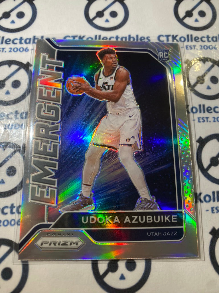 2020-21 Panini NBA Prizm Udoka Azubuike Emergent RC Silver Prizm #28 JAzz