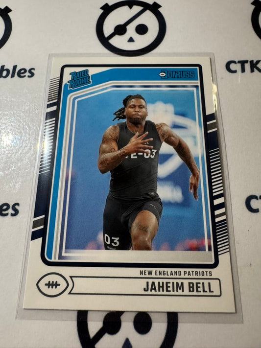 2024 NFL Panini Donruss Rated rookie #337 Jaheim Bell Patriots