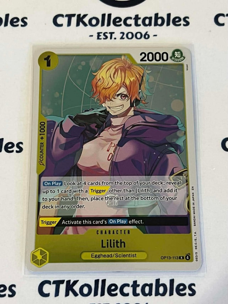 One Piece - Carrying on his will FOIL OP13-113 – Lilith – Rare