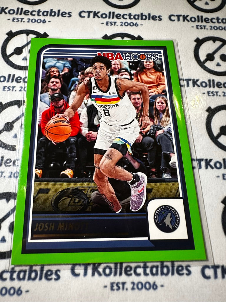 2023-24 NBA Panini Hoops Neon Green Josh Minott #47 Timberwolves