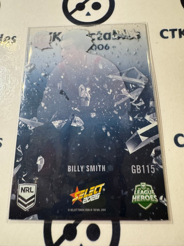 2026 Select NRL League Heroes Game Breakers #GB115 Billy Smith Roosters