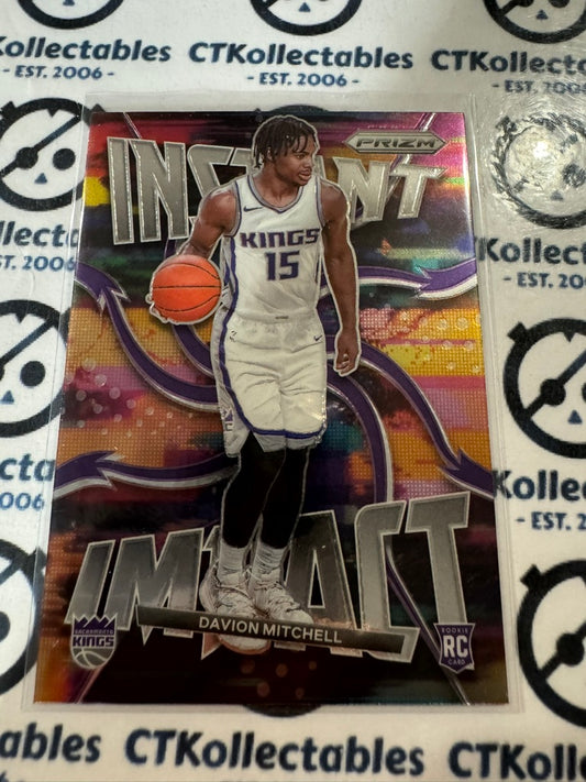 2021-22 NBA Panini Prizm Davion Mitchell Instant Impact RC #19 Kings