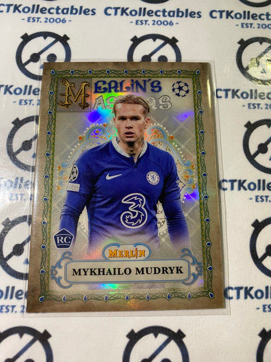 2022/23 Topps Merlin UEFA Masters Mykhailo Mudryk Rookie Refractor MM-2