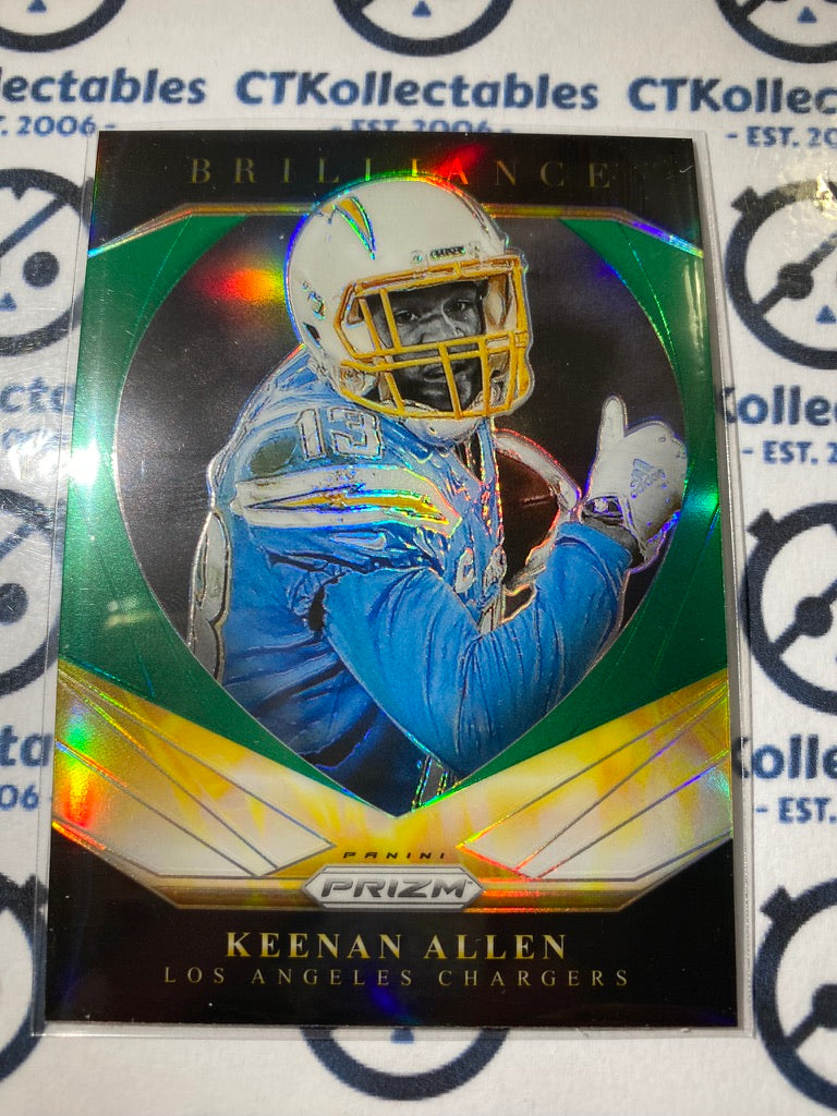 2020 NFL Prizm Keenan Allen Brilliance Green Prizm #4 Chargers