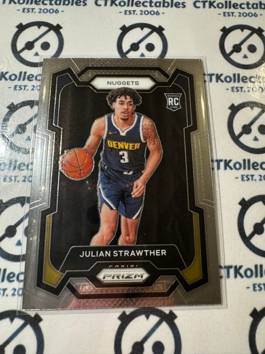 2023-24 NBA Prizm Julian Strawther Rookie Card RC #133 Denver