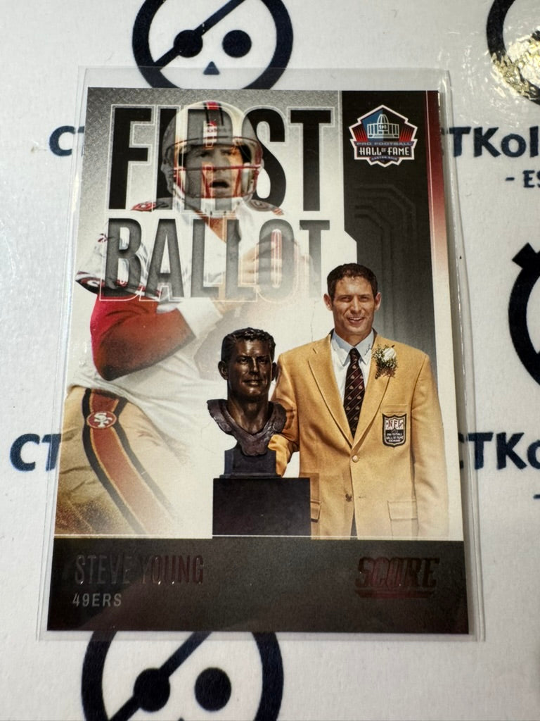 2022 NFL Panini Score First Ballot #FB-SY Steve young 49ers