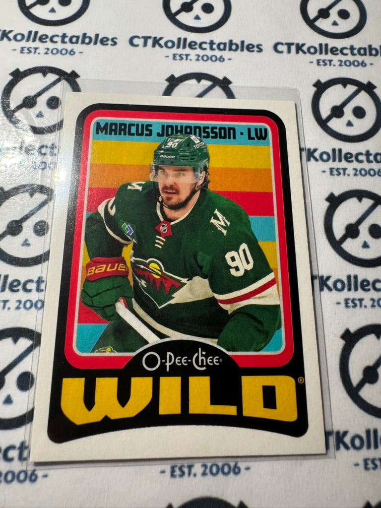 2024-25 O-Pee-Chee Hockey RETRO #321 Marcus Johansson Minnesota Wild
