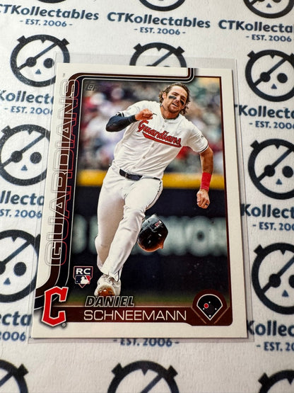 2025 Topps Series 2 Baseball Rookie Card #574 Daniel Schneemann Cleveland Guard