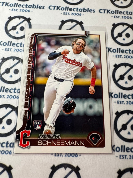 2025 Topps Series 2 Baseball Rookie Card #574 Daniel Schneemann Cleveland Guard