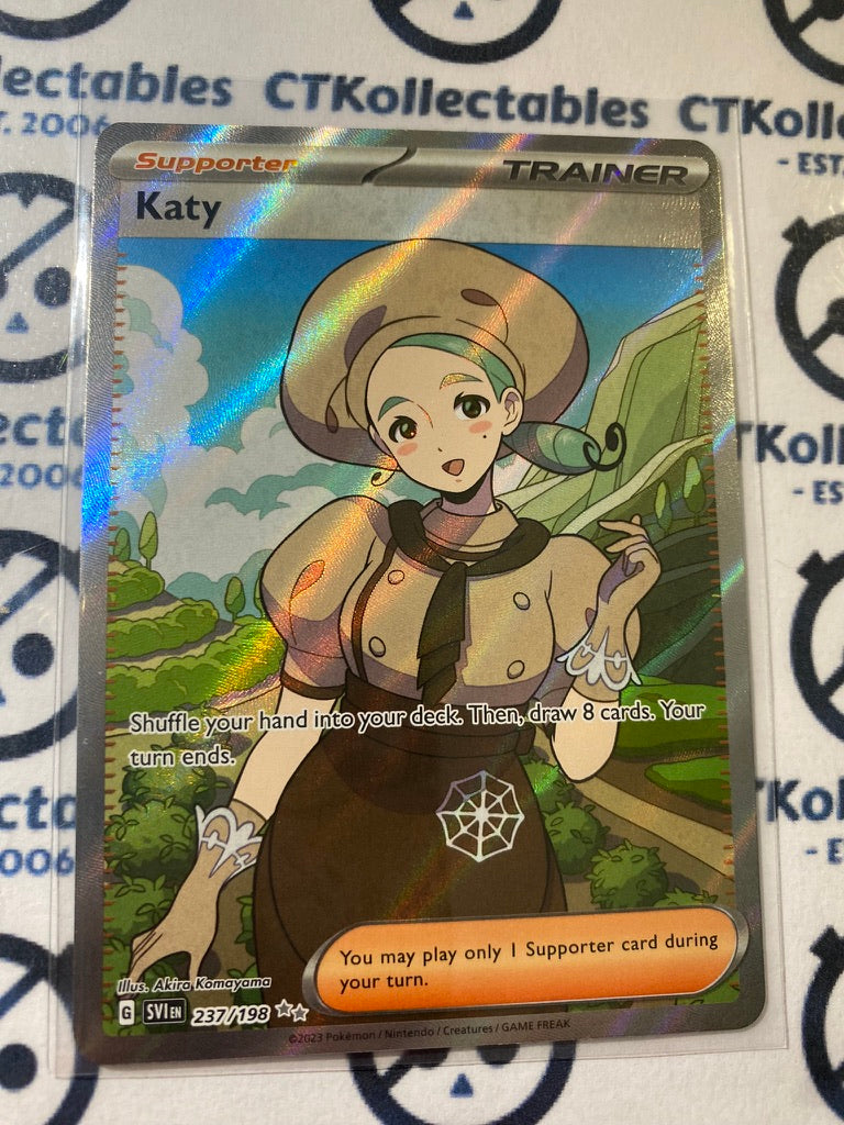 Katy Trainer Full Art #237/198 2023 Scarlet & Violet Pokémon TCG