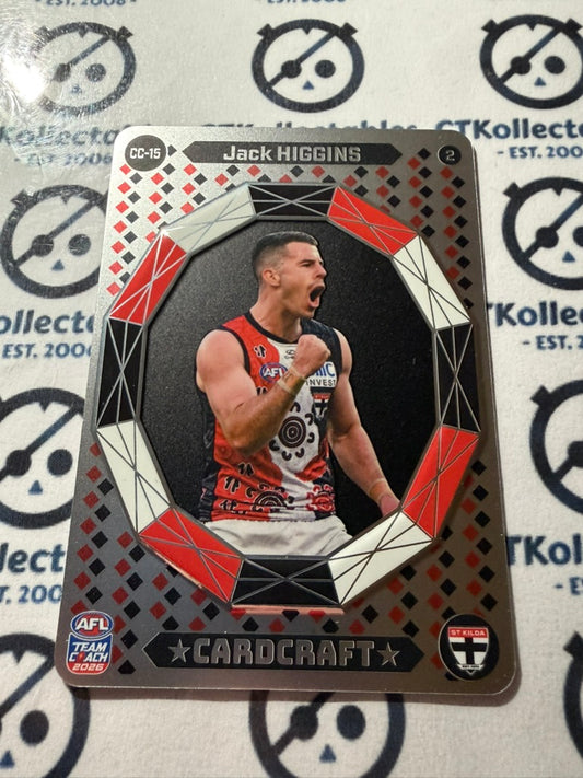 2026 Teamcoach AFL Cardcraft CC-15 Jack Higgins #2 Saints