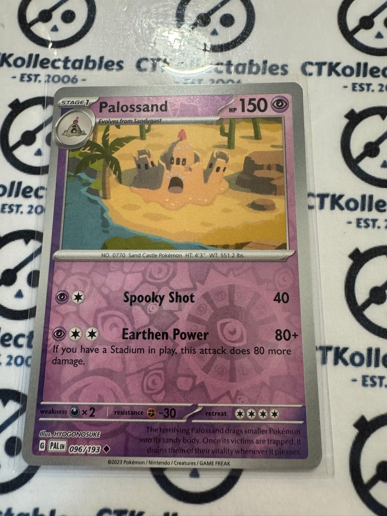 Palossand Reverse Holo #096/193 Scarlet & Violet Paldea Evolved Pokemon Card