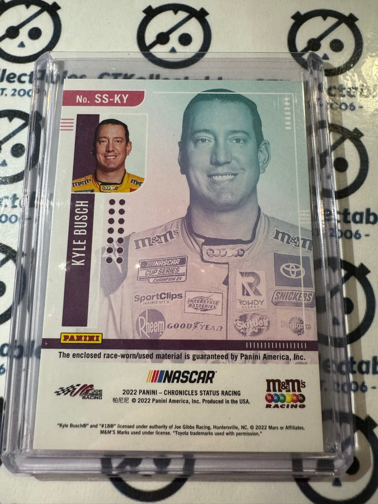 2022 Panini NASCAR Chronicles Status Kyle Busch Swatches SS-KY