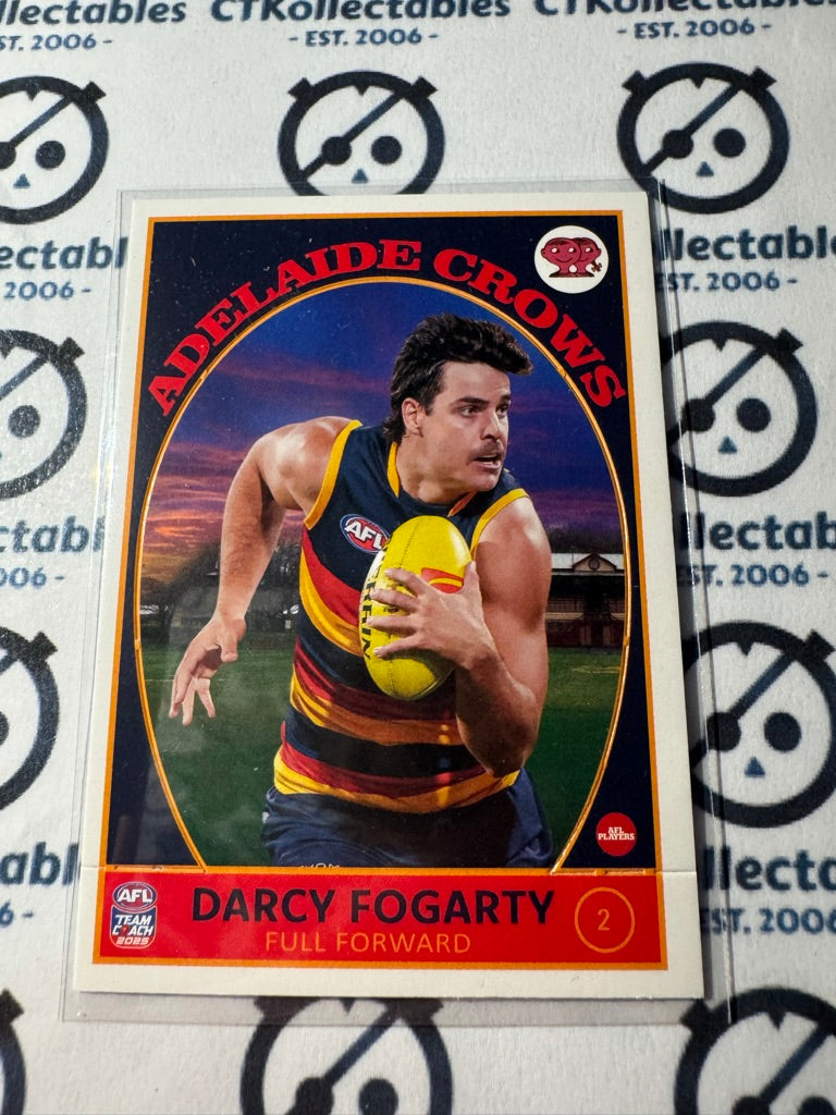 2025 AFL Teamcoach Darcy Fogarty Scanlens die cut #2 Crows