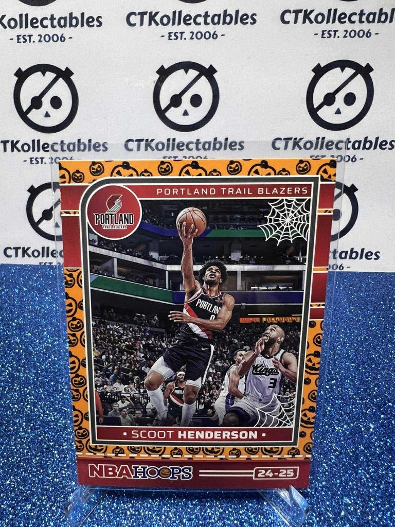 2024-25 Panini NBA HAUNTED HOOPS Orange Pumpkin #205 Scoot Henderson Portland