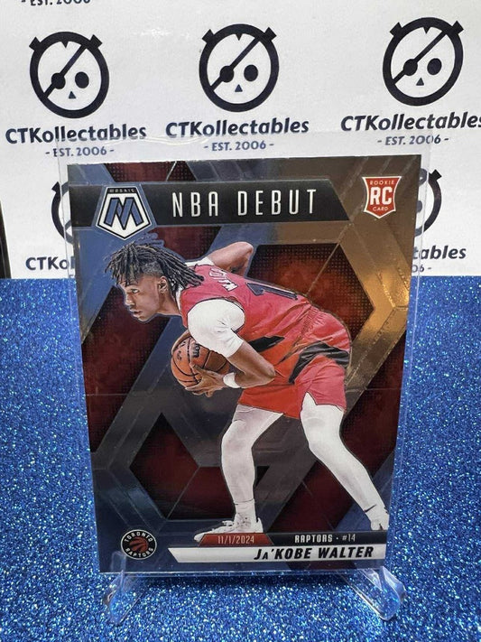 2024-25 Panini Mosaic NBA Debut #253 Ja’Kobe Walter Toronto Raptors