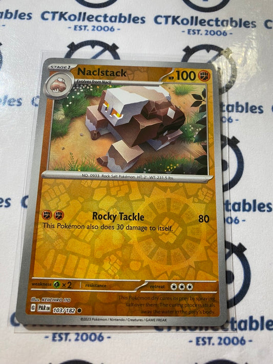 Naclstack Reverse Holo #103/182 2023 Scarlet & Violet Paradox Rift Pokémon TCG