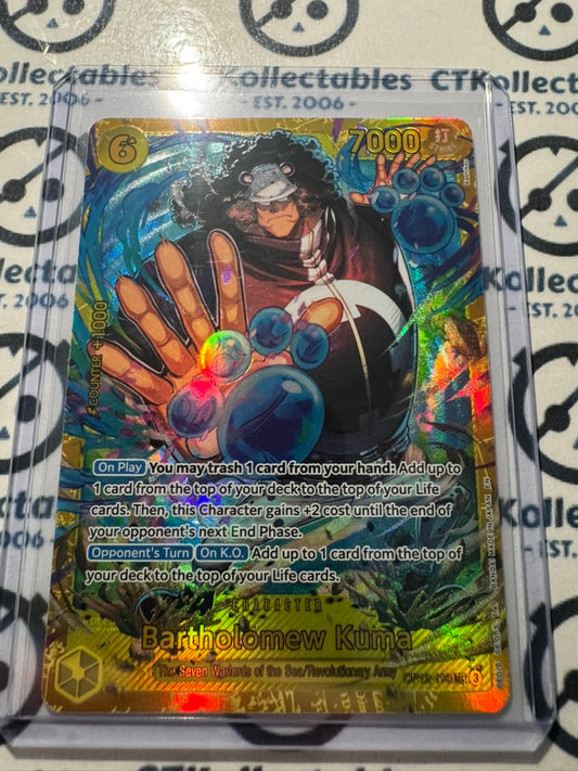 One Piece : Legacy of the Master OP12-119 Bartholomew Kuma SEC Secret Rare GOLD