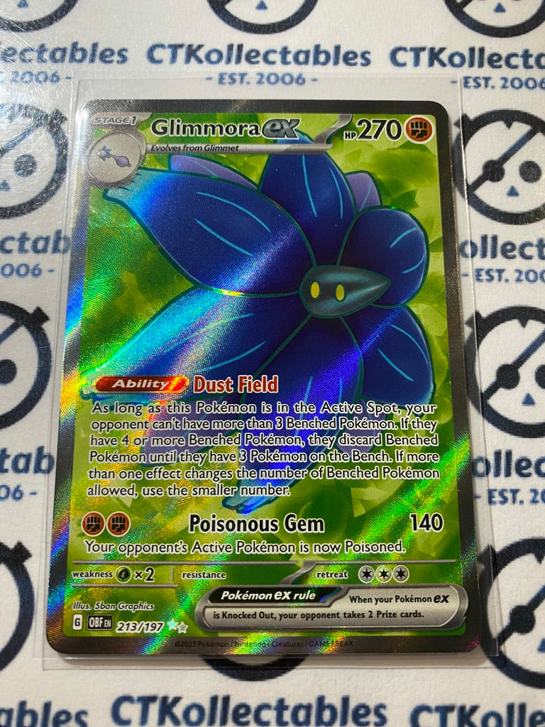 Gimmora EX Full Art Ultra Rare #213/197 2023 Obsidian Flames Pokemon C – CTKollectables