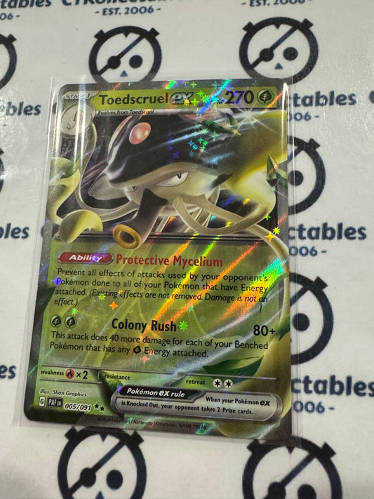 Toedscruel EX Ultra Rare #005/091 2024 Paldean Fates Pokemon Card
