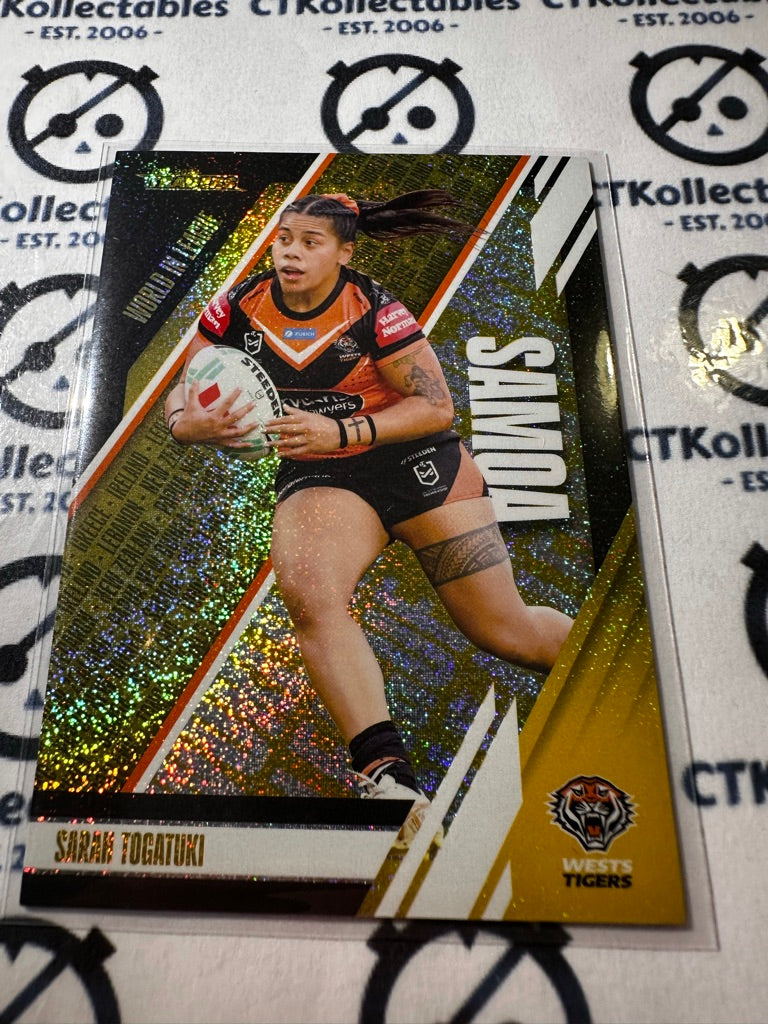 2024 TLA NRL Traders World In League - Gold Sarah Togatuki #051/100 Tigers