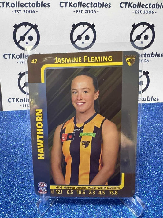2025 AFLW Teamcoach Silver #47 Jasmine Fleming Hawks