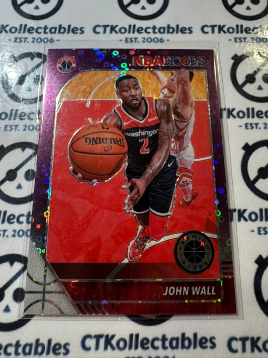 2019-20 NBA Panini Hoops Premium John Wall Purple Disco Prizm #191 Wizards