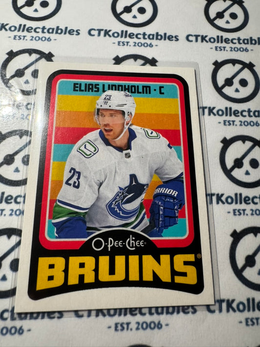 2024-25 O-Pee-Chee Hockey RETRO #219 Elias Lindholm  Vancouver Canucks