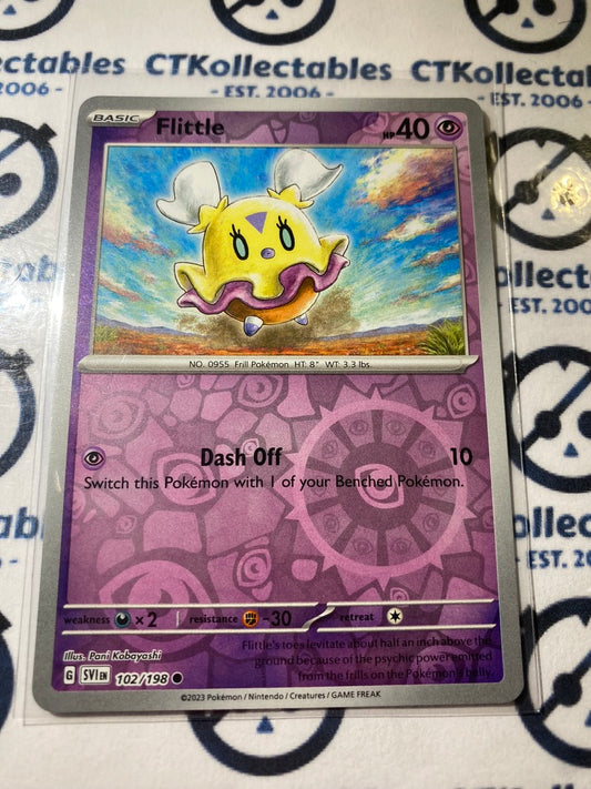 Flittle Reverse Holo #102/198 2023 Scarlet & Violet Pokémon TCG