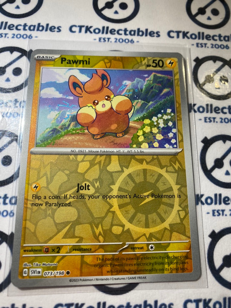 Pawmi Reverse Holo #073/198 2023 Scarlet & Violet Pokémon TCG