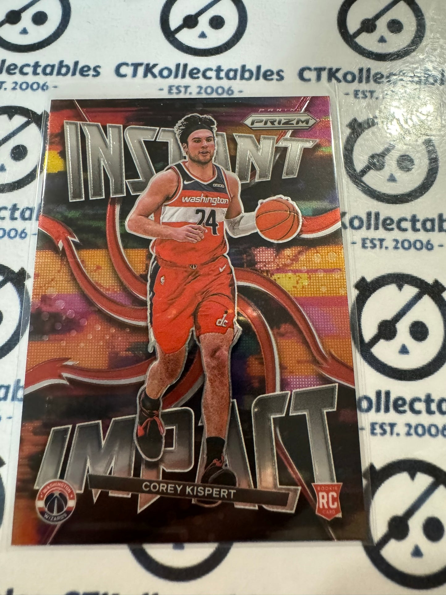 2021-22 NBA Panini Prizm Corey Kispert Instant Impact RC #14 Wizards