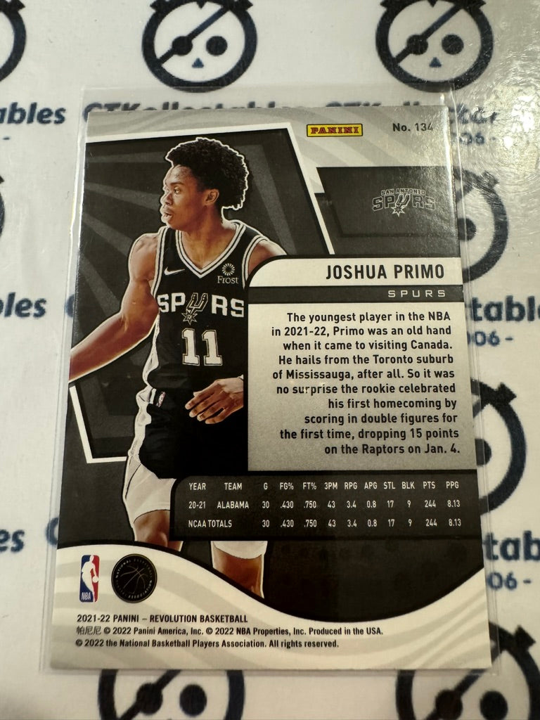 2021-22 NBA Panini Revolution Joshua Primo Rookie Card #134