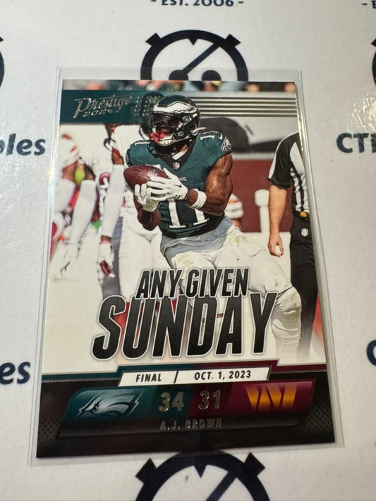 2024 NFL Prestige A.J Brown Any Given Sunday #AGS-ABN Eagles
