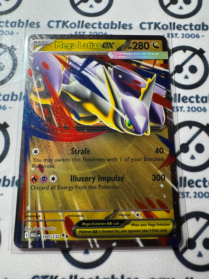 Mega Latias EX Double Rare #100/132 Mega Evolution Pokemon