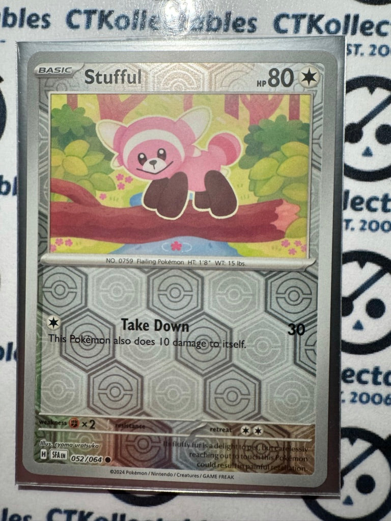 Stufful Reverse Holo #052/064 2024 Shrouded Fable Pokemon TCG