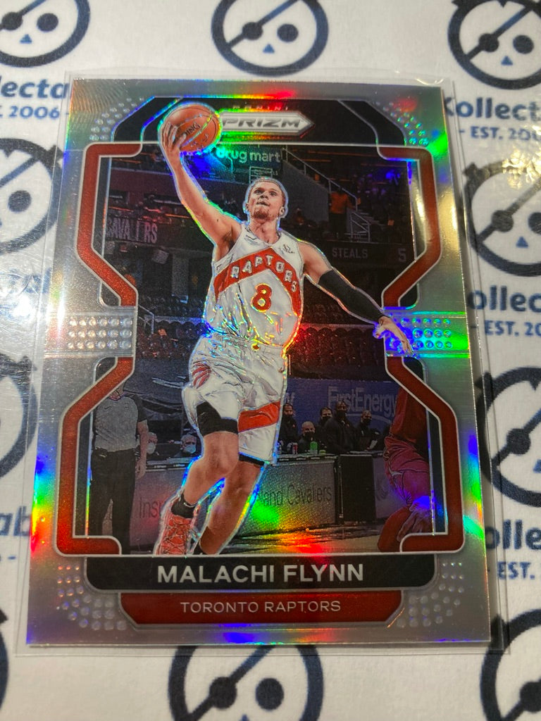 2021-22 Panini NBA Prizm Malachi Flynn Silver Prizm #111 Raptors