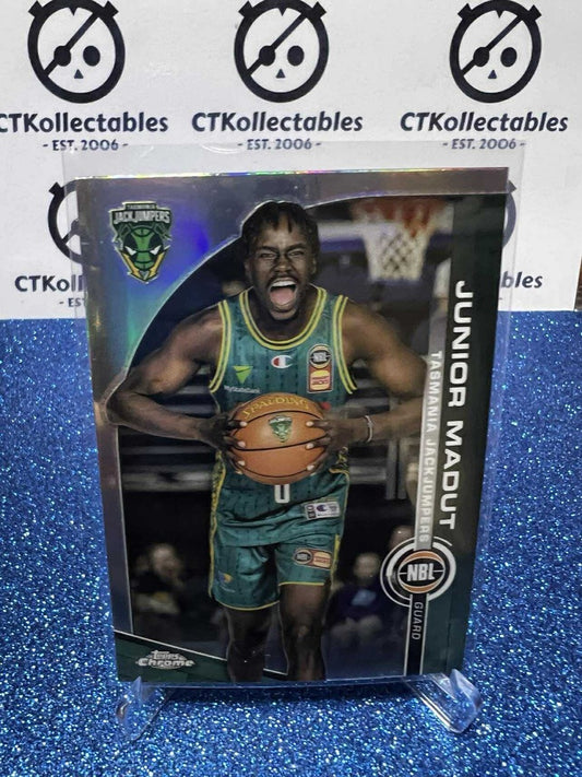 2023-24 Topps Chrome NBL Refractor #97 Junior Madut Tasmania JackJumpers