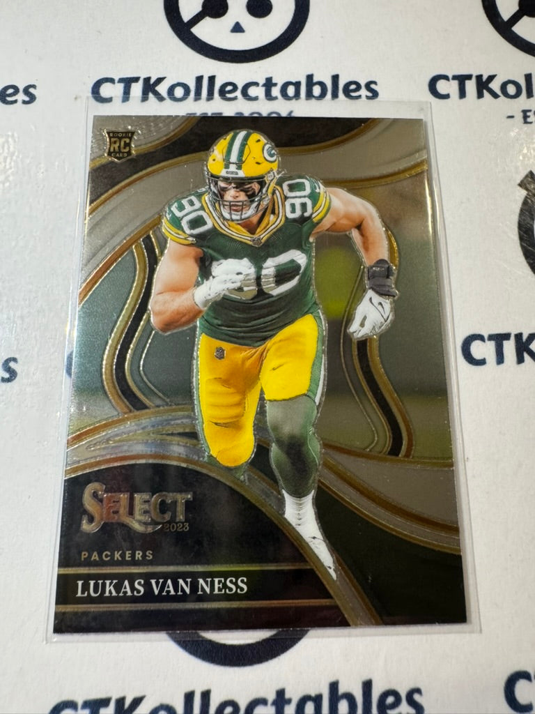 2023 NFL Panini Select Club Level Rookie #239 Lukas Van Ness Packers