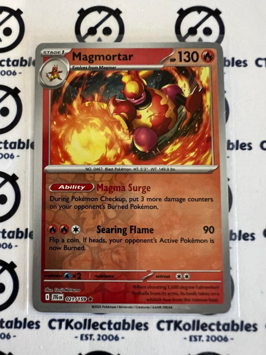 Magmortar Reverse Holo #021/159 Journey Together Pokemon Card TCG