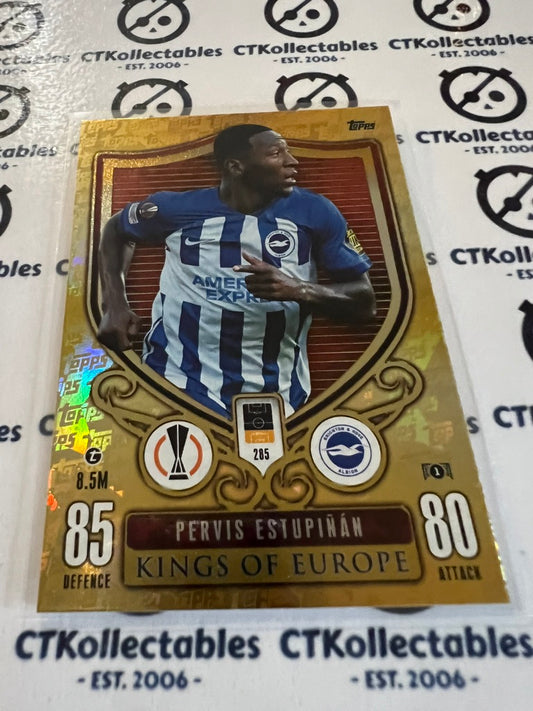 2023-24 TOPPS MATCH ATTAX Pervis Estupinan Kings Of Europe #285 SOCCER CARD