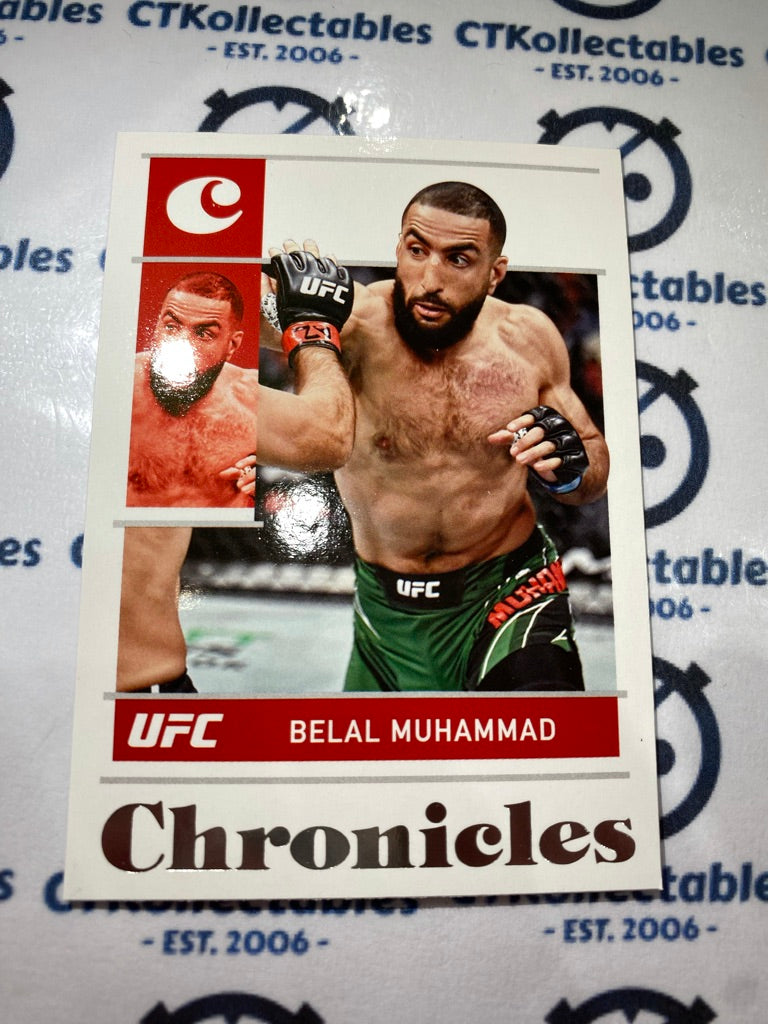 2022 UFC Panini Chronicles Base #36 Belal Muhammad - Welterweight