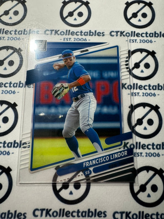 2021 Chronicles MLB Baseball Clearly Donruss Francisco Lindor #4 New York