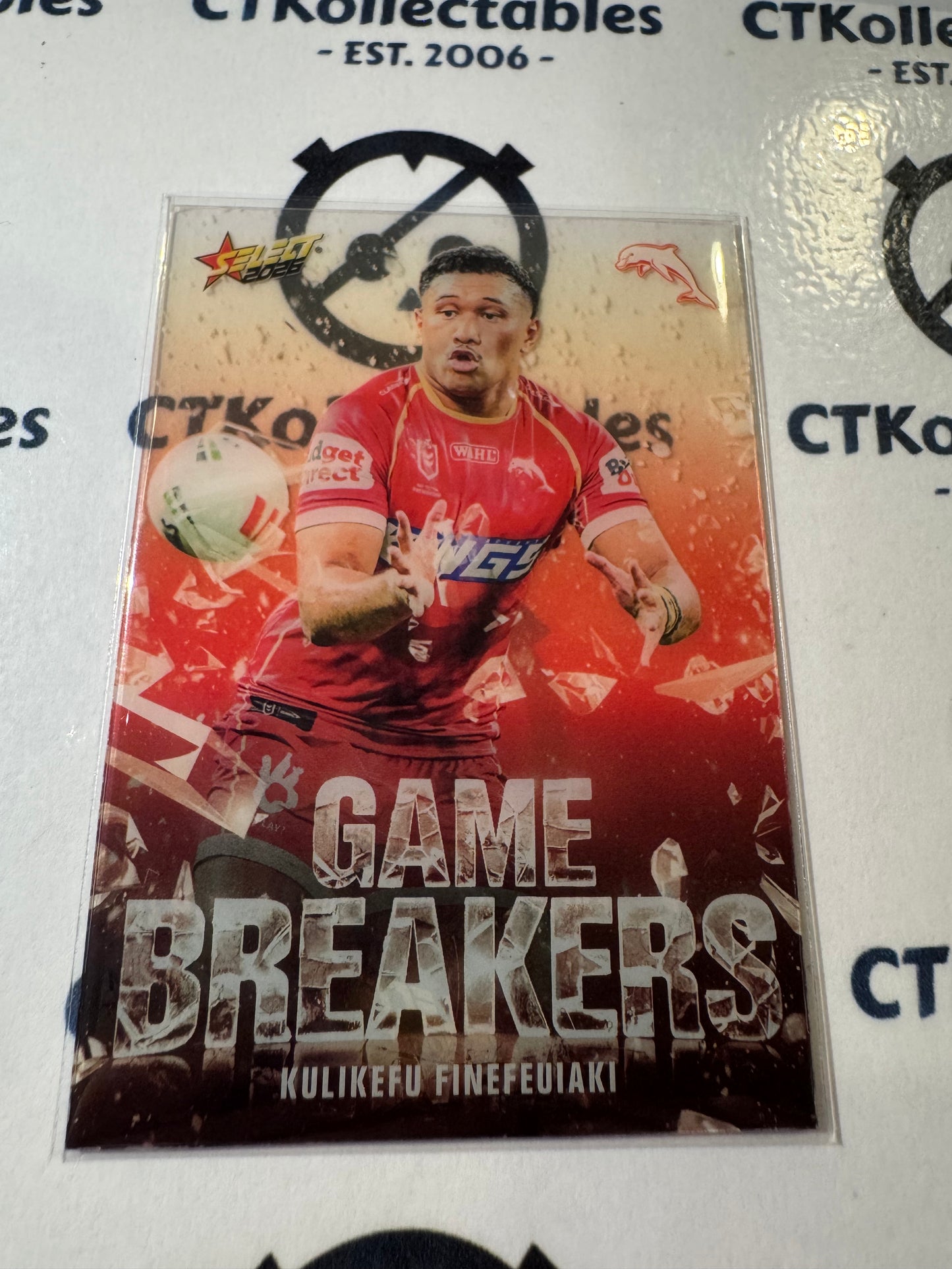 2026 Select NRL League Heroes Game Breakers #GB35 Kulikefu Finefeuiaki Dolphins