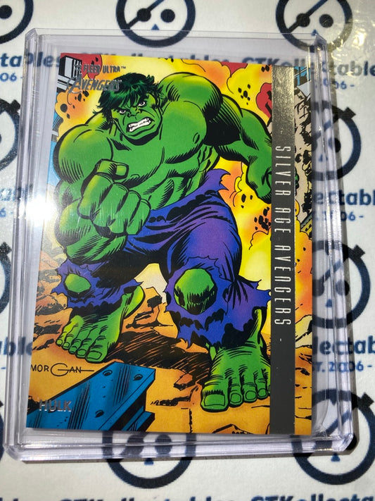 2022 Fleer Ultra Avengers Silver Age Avengers "Hulk" #107